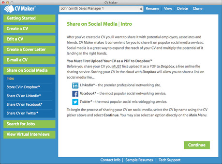 CV Maker for Mac screenshot 4