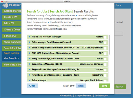 CV Maker for Mac screenshot 5