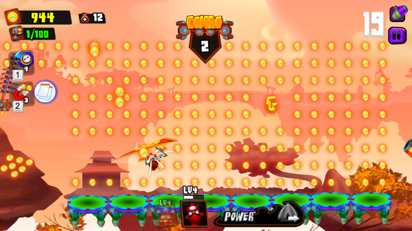Screenshot z Galaxy Cannon Rider
