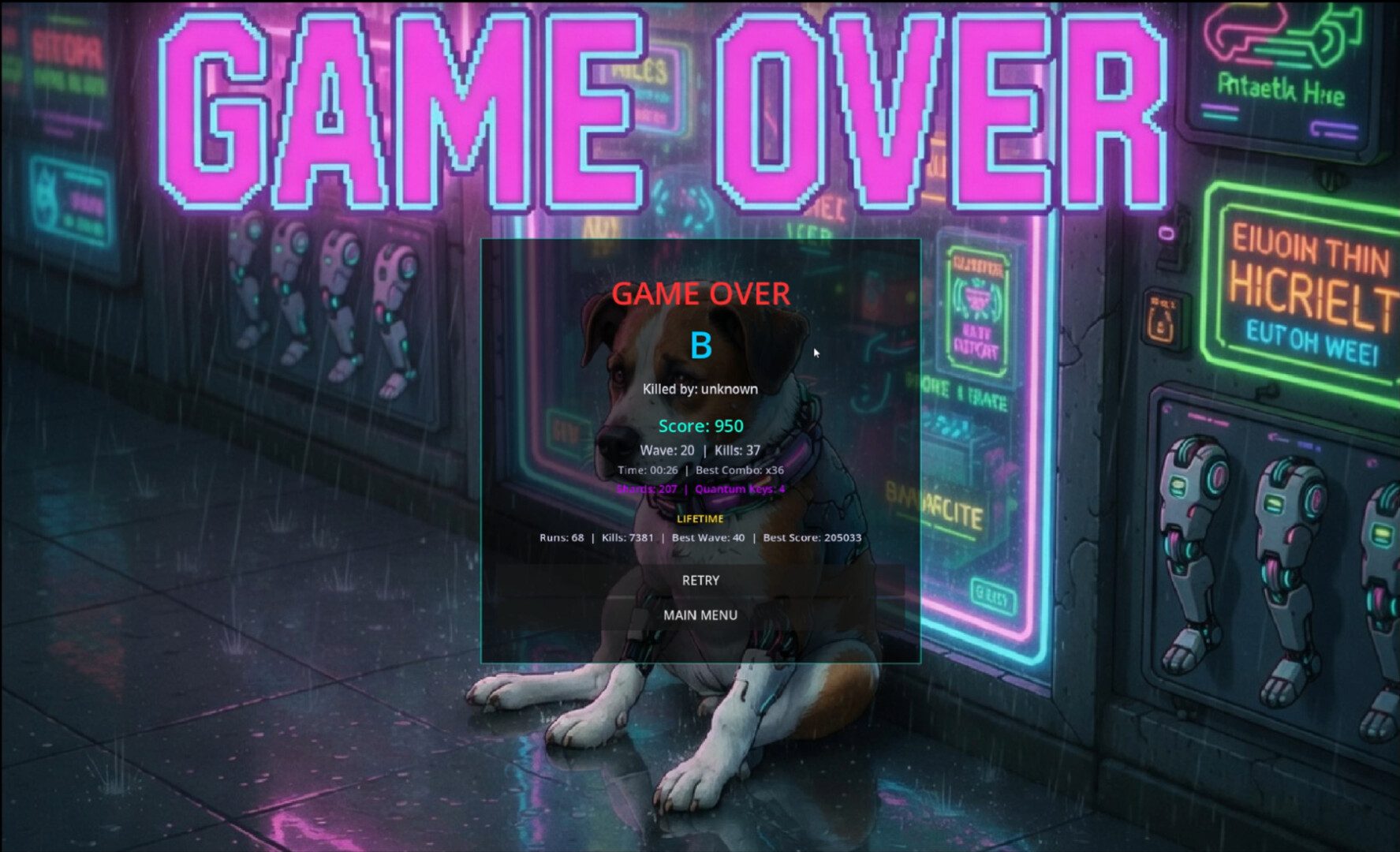 Cyberpunk Neon Survivor screenshot #13