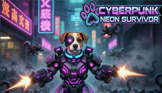 Cyberpunk Neon Survivor