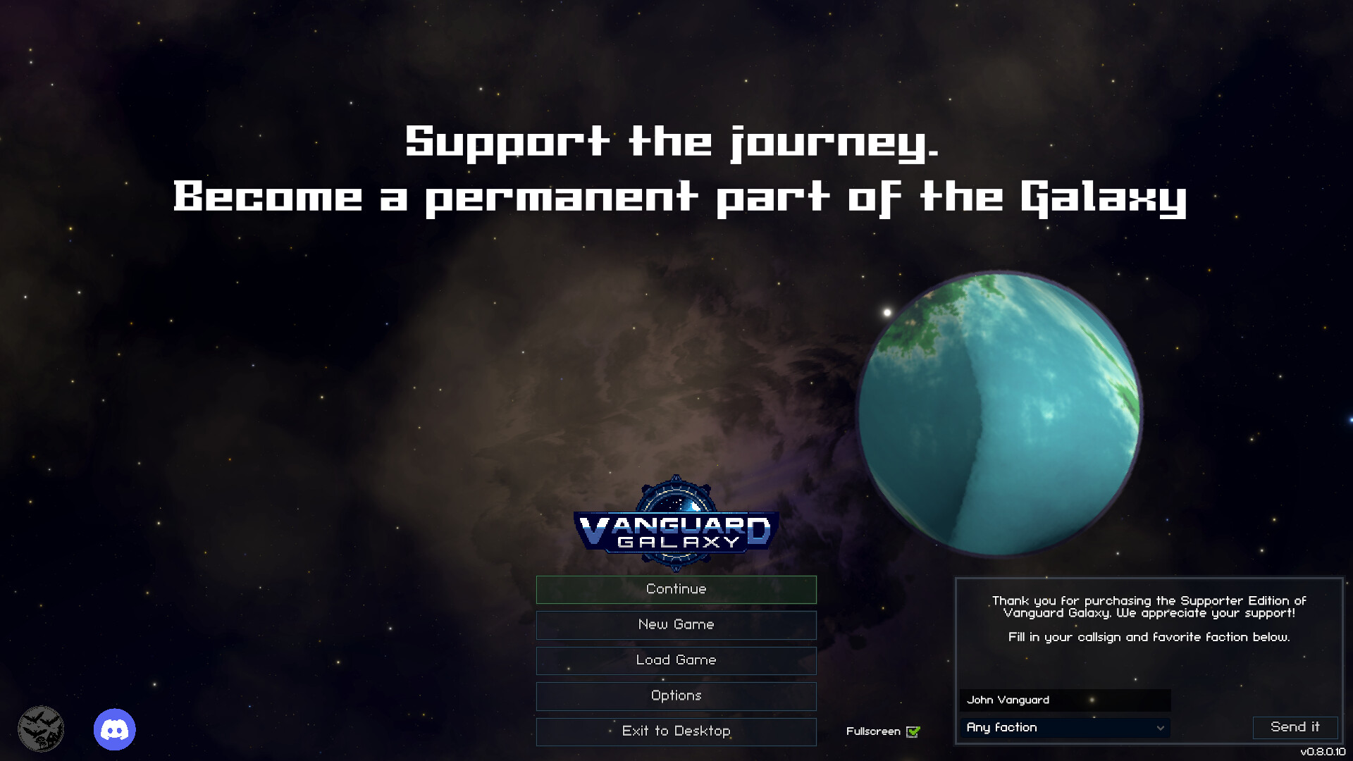 Vanguard Galaxy - Supporter Pack Featured Screenshot #1