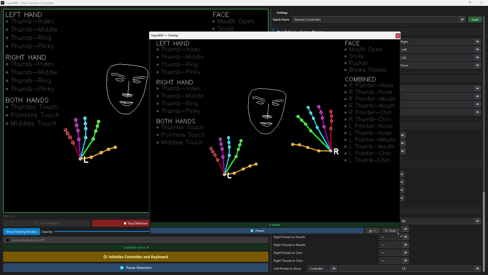 Input4All - Hand / Face Controlled Virtual Gamepad screenshot 6
