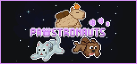 PAWSTRONAUTS header art