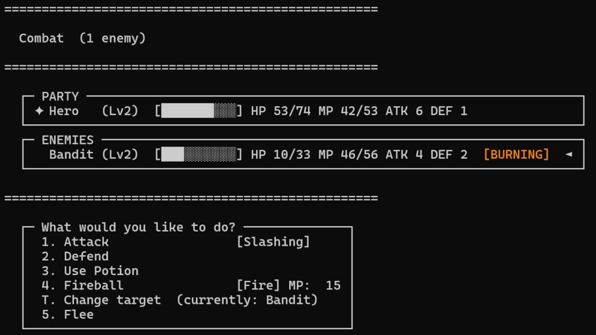 Greywind's Legacy - A Text Based, Skill Progression, RPG screenshot 2