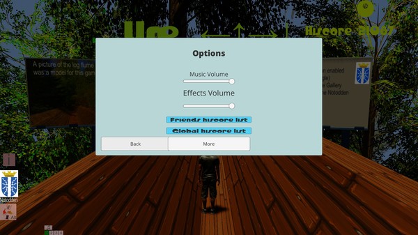 Screenshot z Log Drive Runner