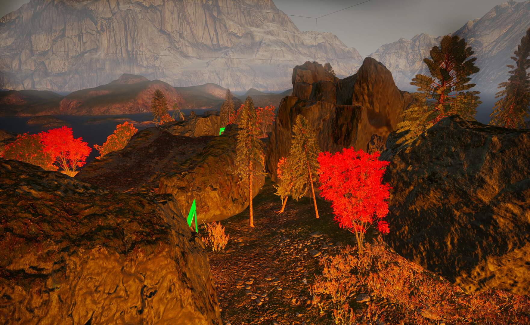 Mountain Surfer Drone Racing Game