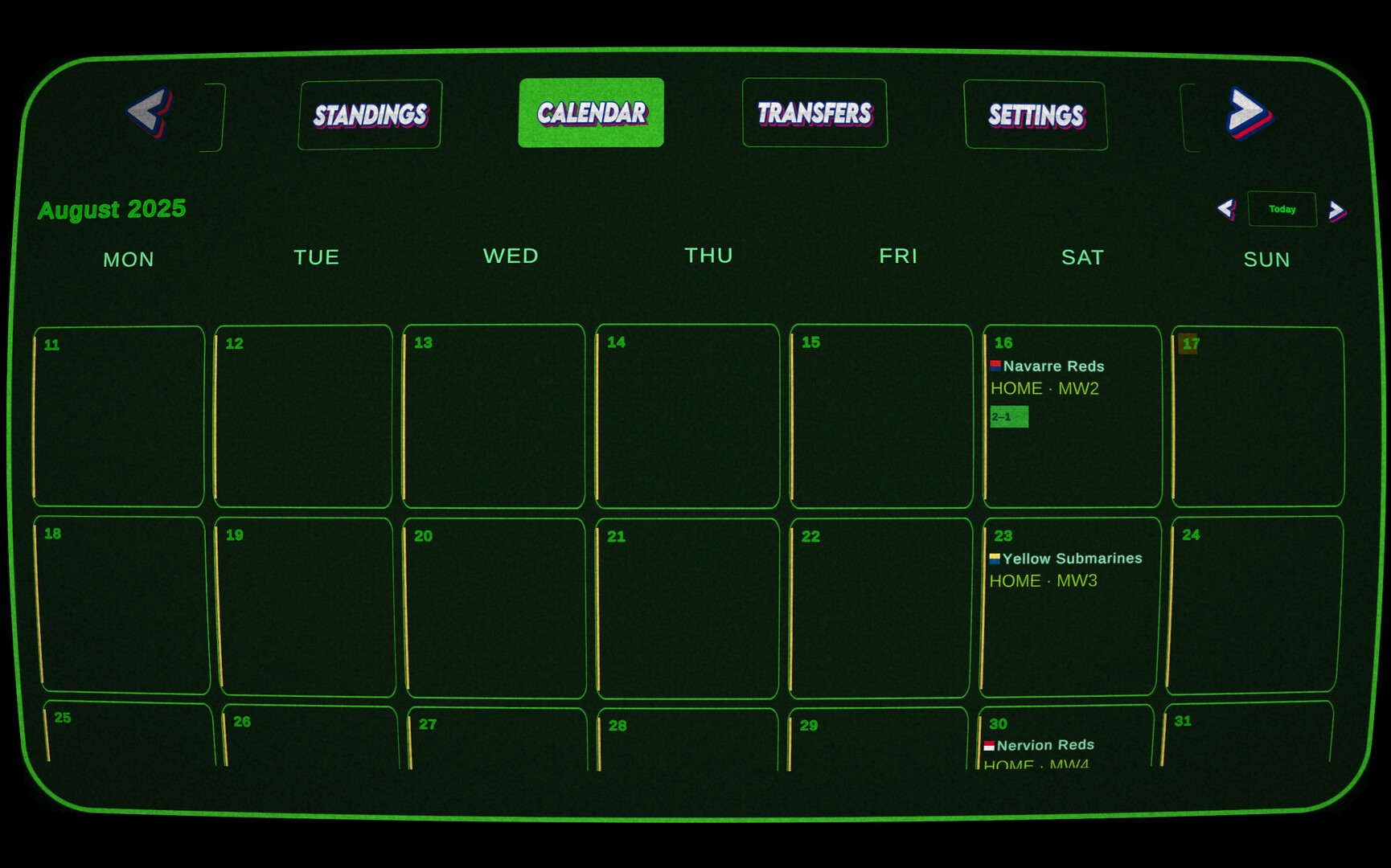 Second Monitor Football screenshot #5