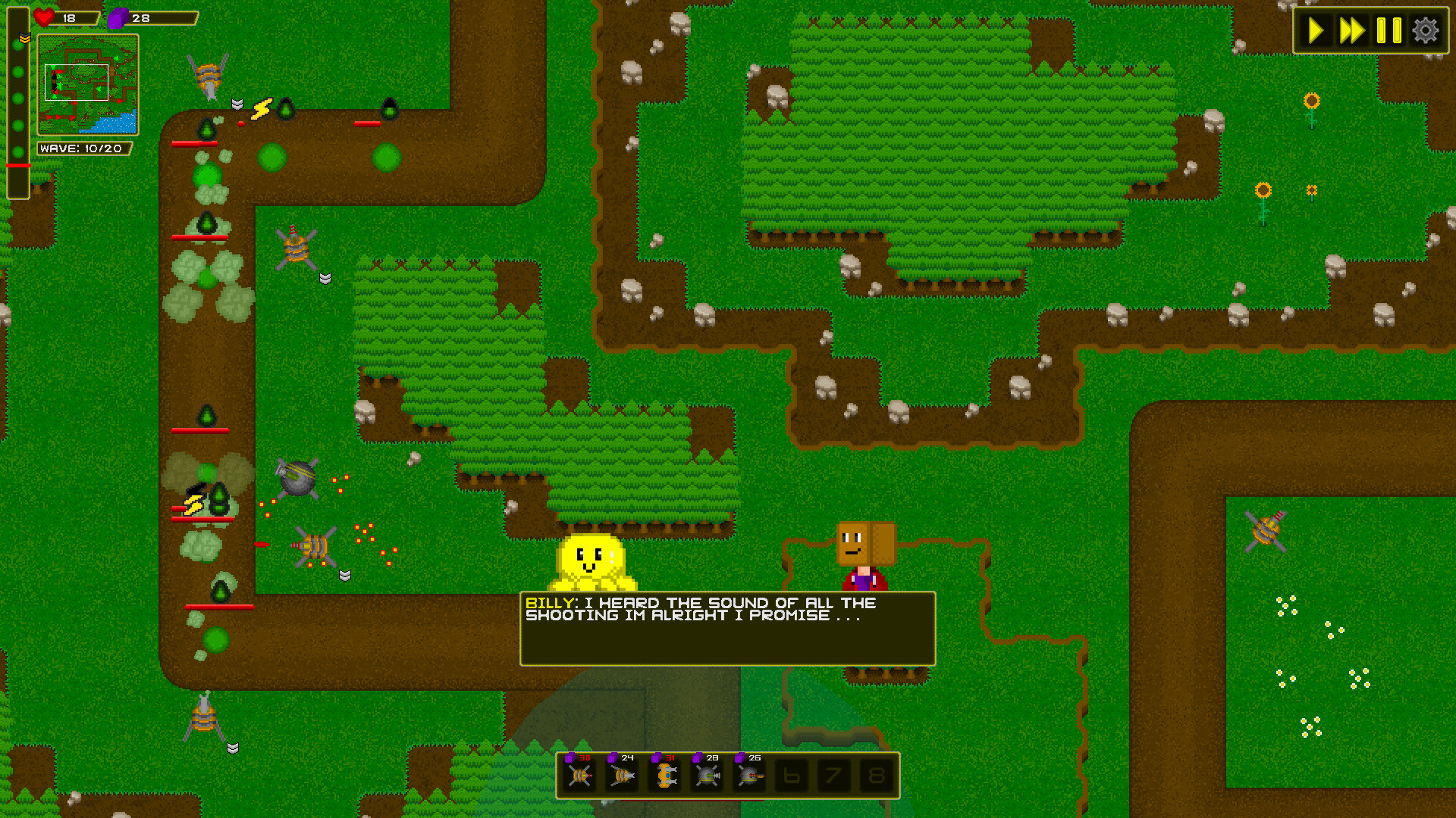 Adventures in tower defence land
