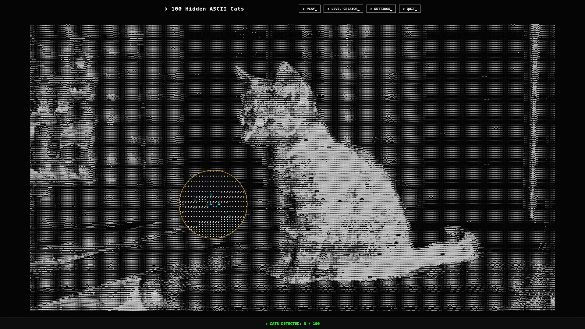 100 Hidden ASCII Cats screenshot #7
