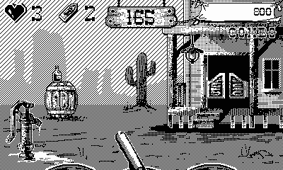 Animation : first person weapon that shoots on a cowboy