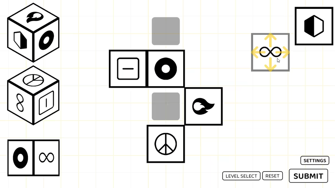 A Puzzle game where you fold Dice video 1