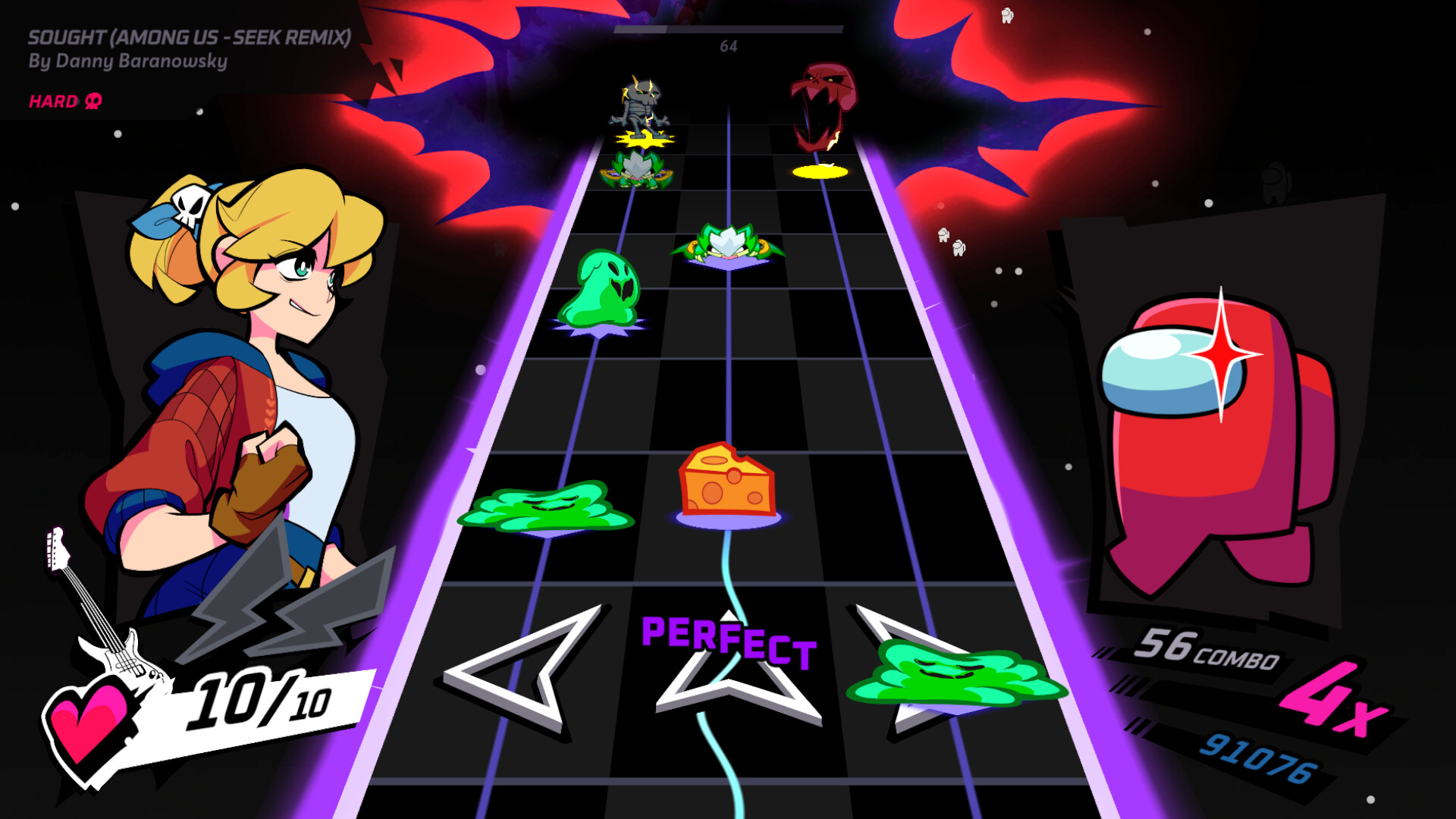 Rift of the NecroDancer: Among Us - "Sought (Seek Remix) - Danny Baranowsky screenshot 2