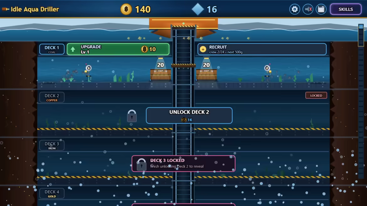 Idle Aqua Driller video 2
