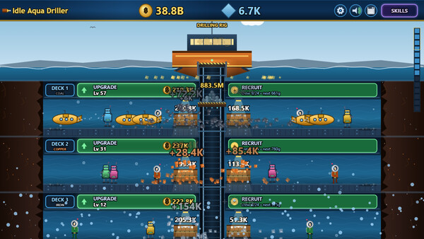 Idle Aqua Driller スクリーンショット 2
