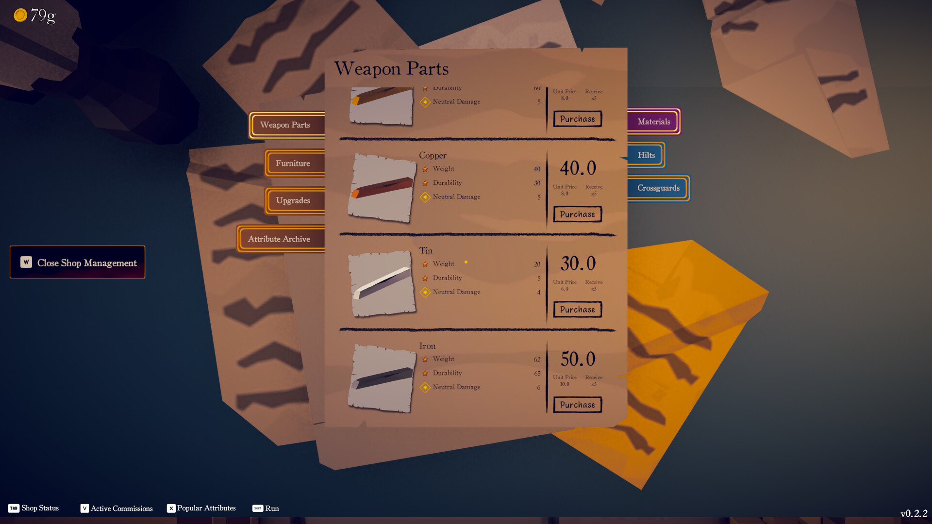 Official Fantasy Weaponsmith Simulator gameplay screenshot