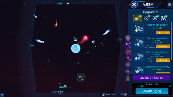 Скриншот 1 из игры Astromental Incremental
