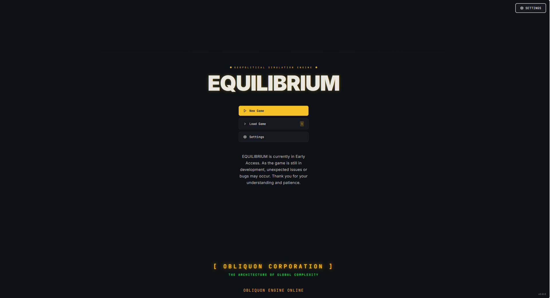EQUILIBRIUM screenshot 1