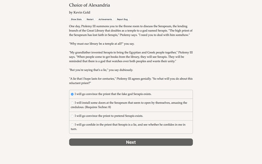 Choice of Alexandria.