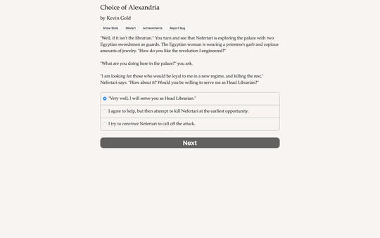 Choice of Alexandria.