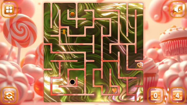 Sweetie Candy Maze: Coral Peach screenshot 5
