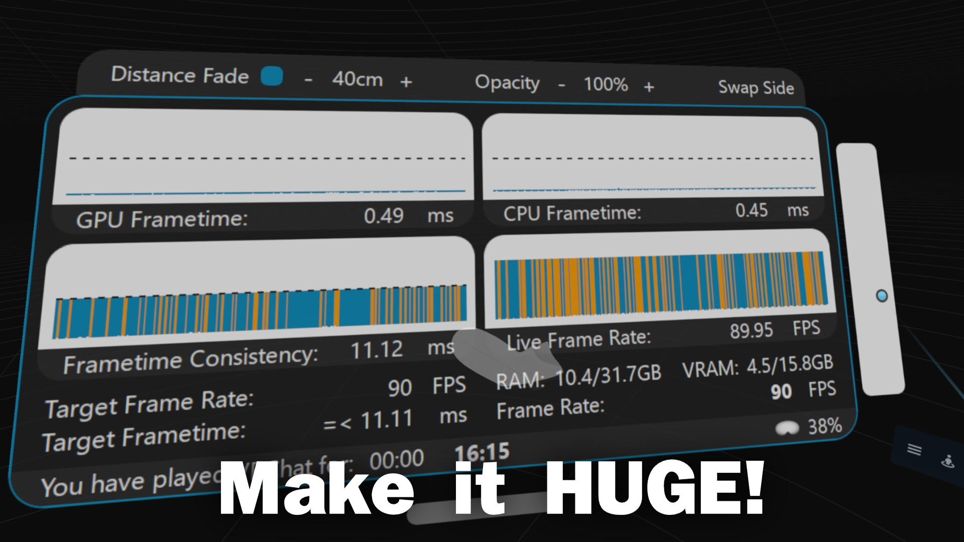 Seamen Performance Overlay screenshot 2