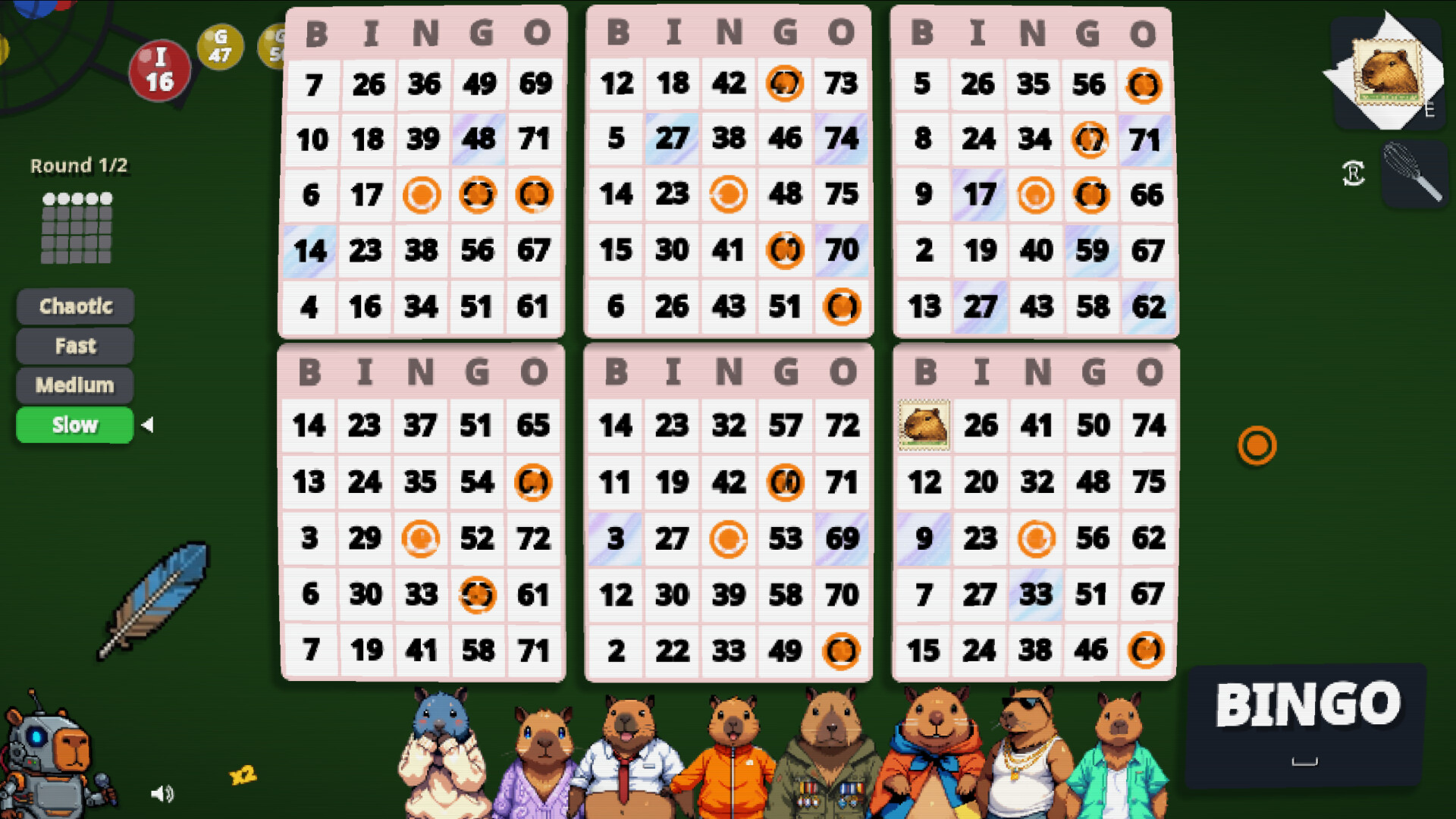 Capybara Bingo screenshot 1