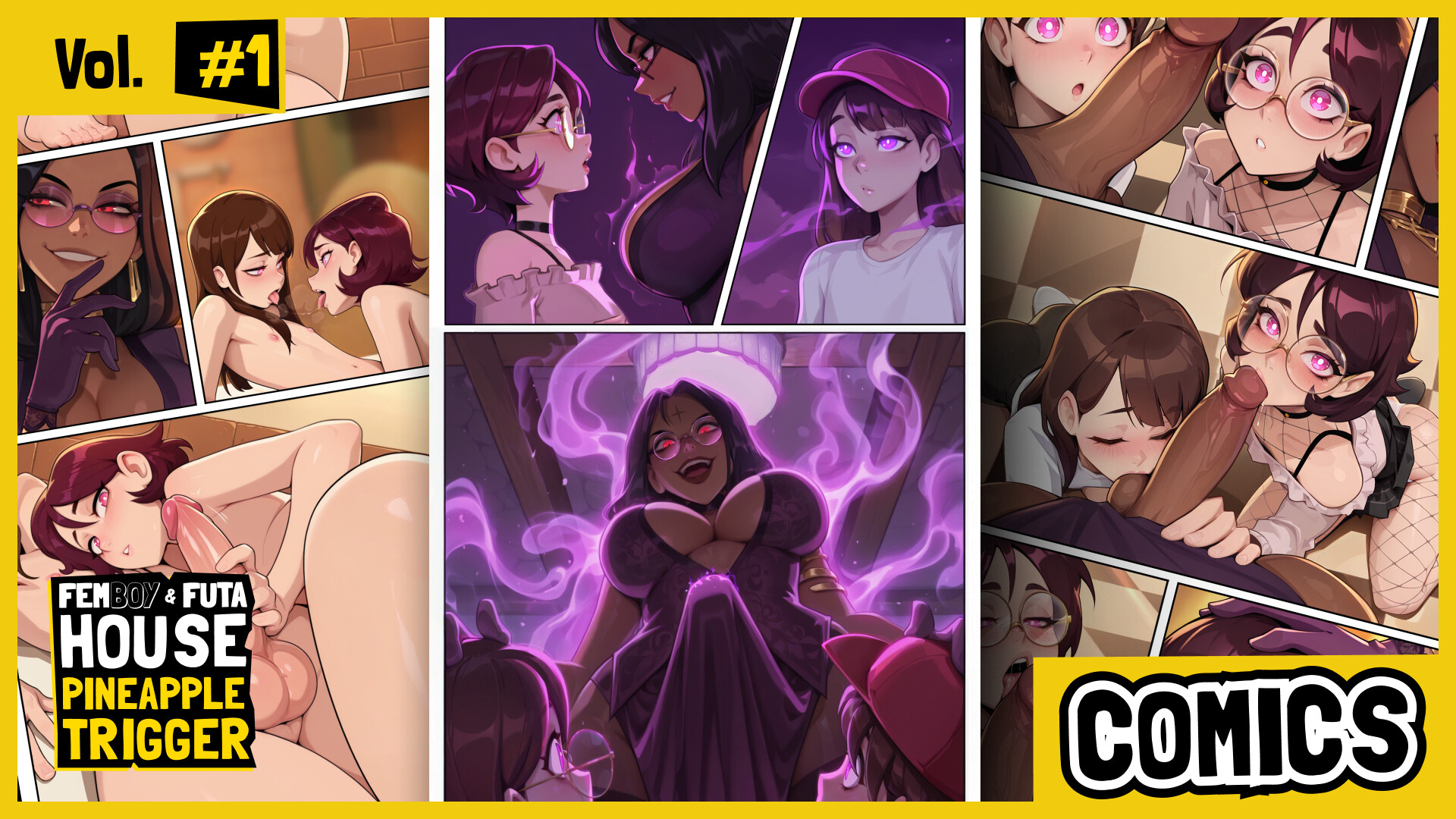 FEMBOY FUTA HOUSE - Comics Vol.1 "Pineapple Trigger" Featured Screenshot #1