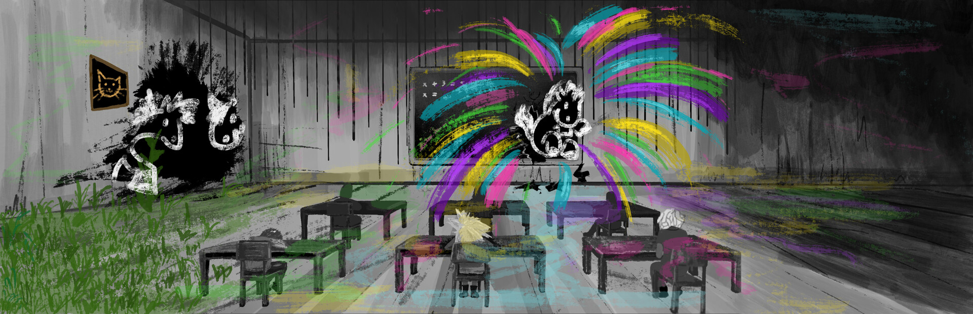Blackboard Ponies