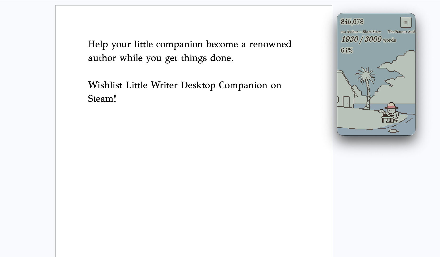 Little Writer Desktop Companion screenshot 2