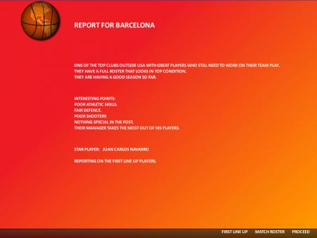 Screenshot z World Basketball Manager 2010
