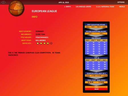World Basketball Manager 2010 screenshot 4