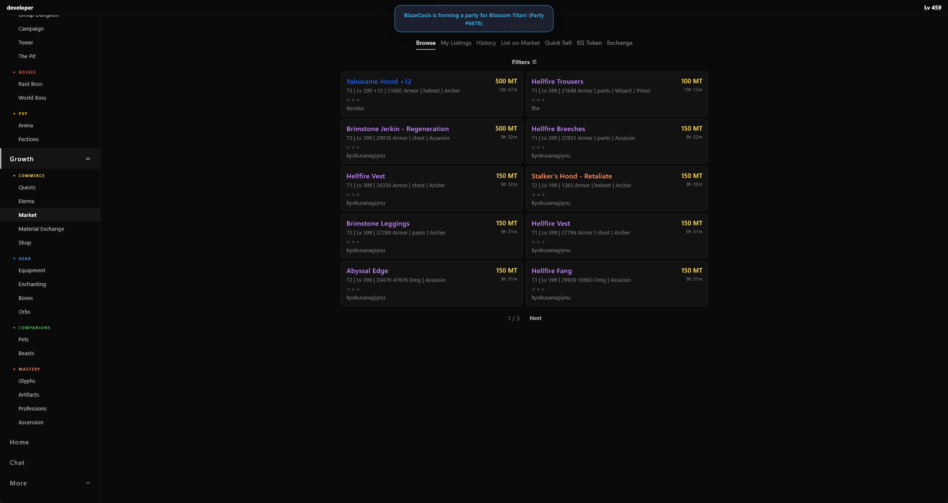 Eternal Quest screenshot 1