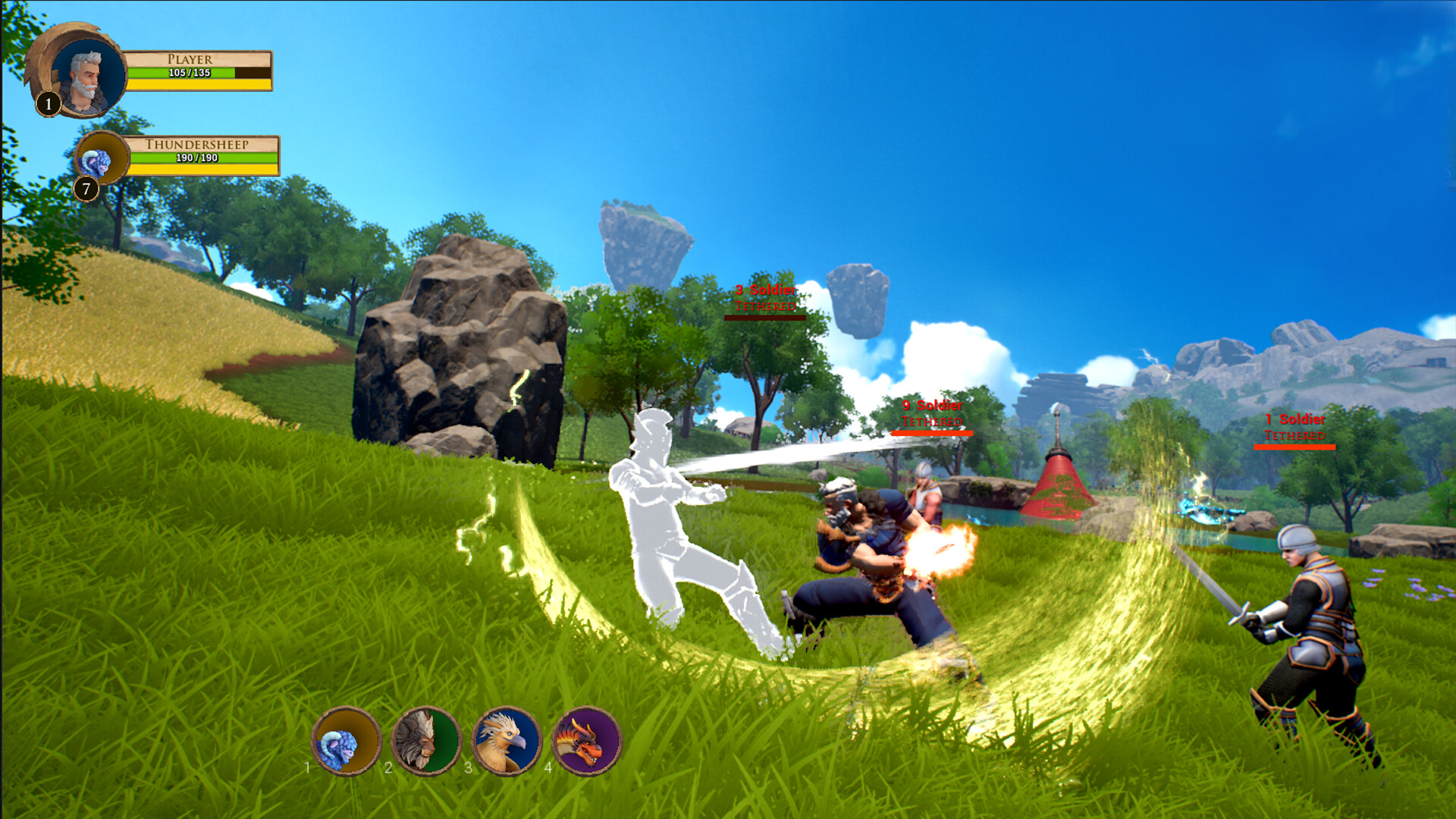 Eldrem Kingdoms dragon flight over the Crystal Sky Islands