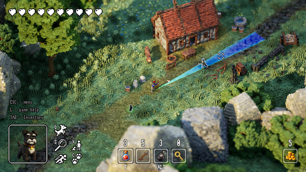 Destruction gameplay in VOXBORN