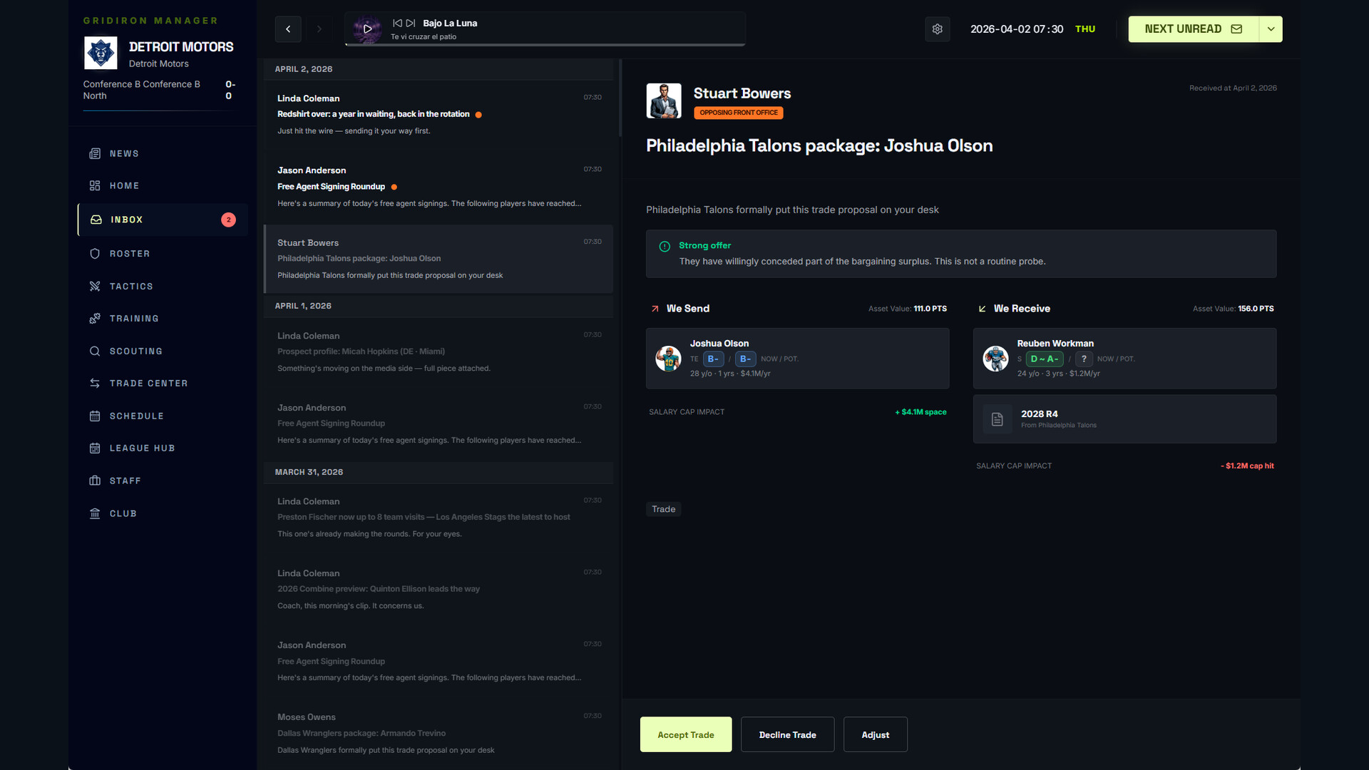 Gridiron Manager 2026 screenshot 2