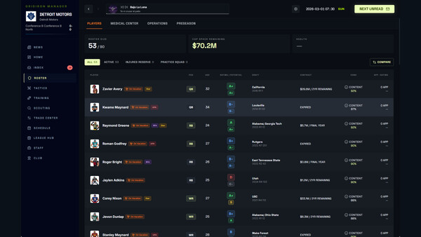 Gridiron Manager 2026 screenshot 3