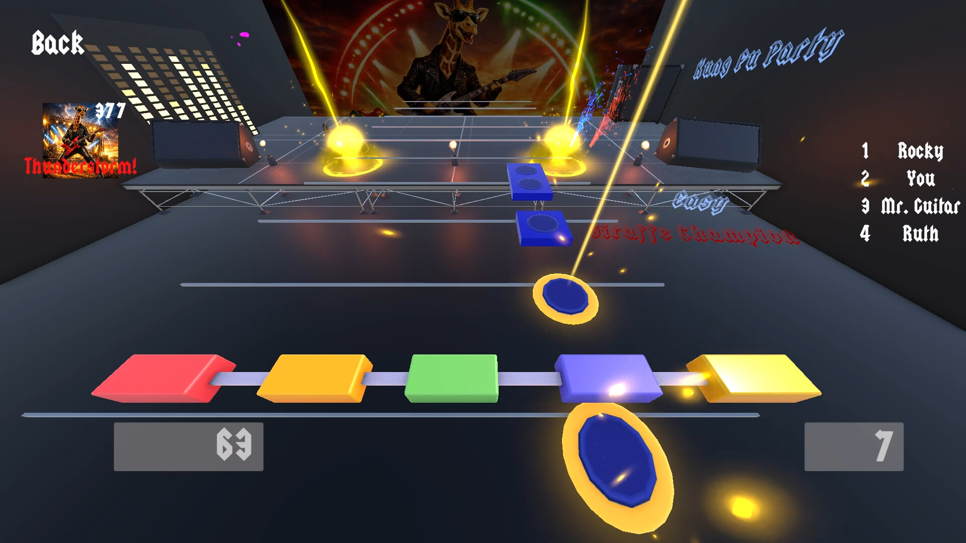Giraffe Champion: The Rock Music Game screenshot #2