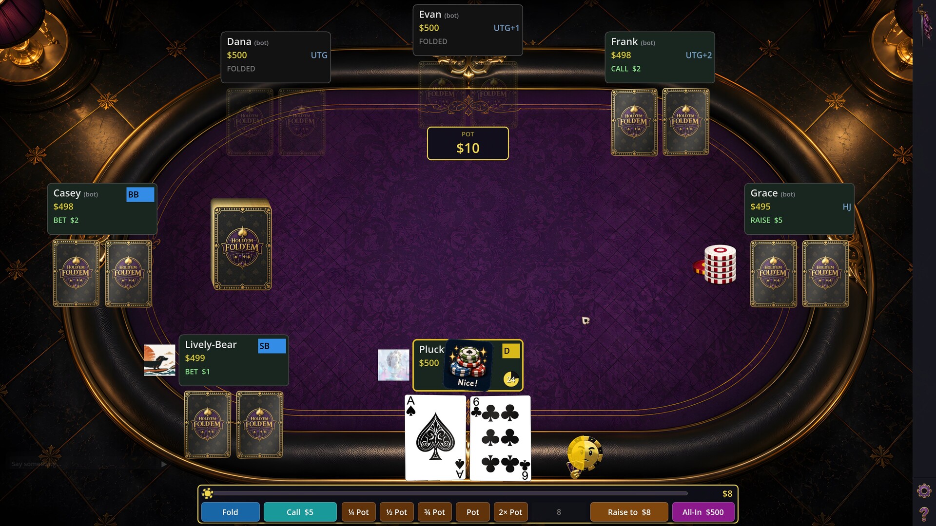 Hold'em Fold'em Poker screenshot #2