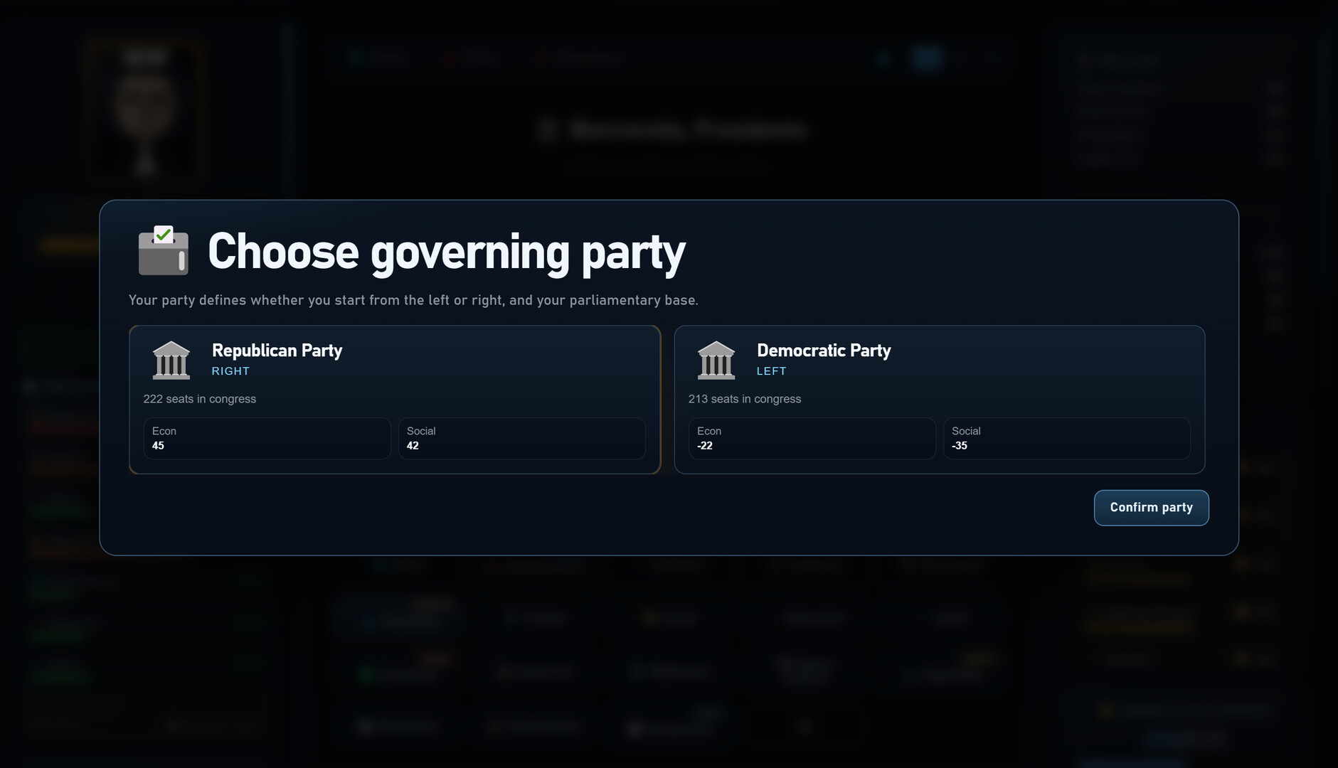 Project President screenshot 2