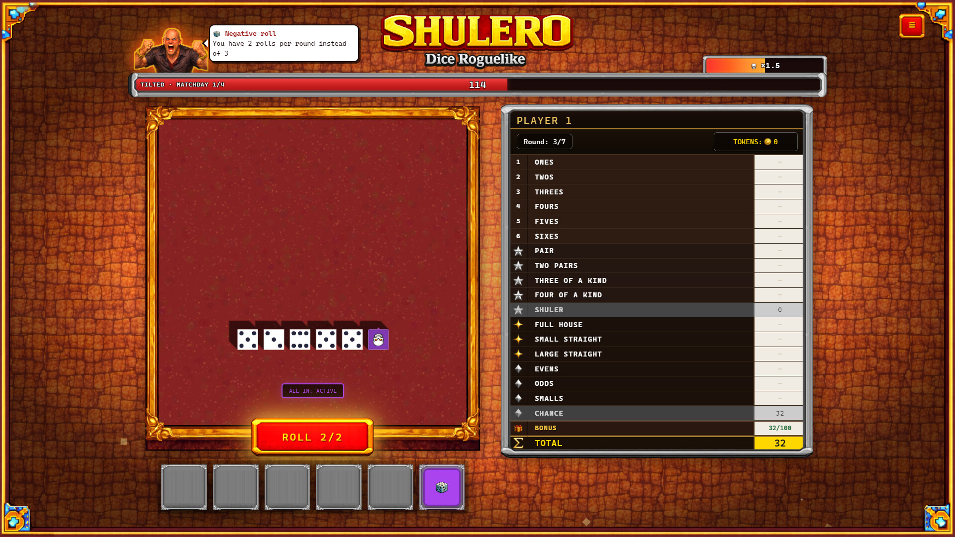 SHULERO – Dice Roguelike screenshot #8