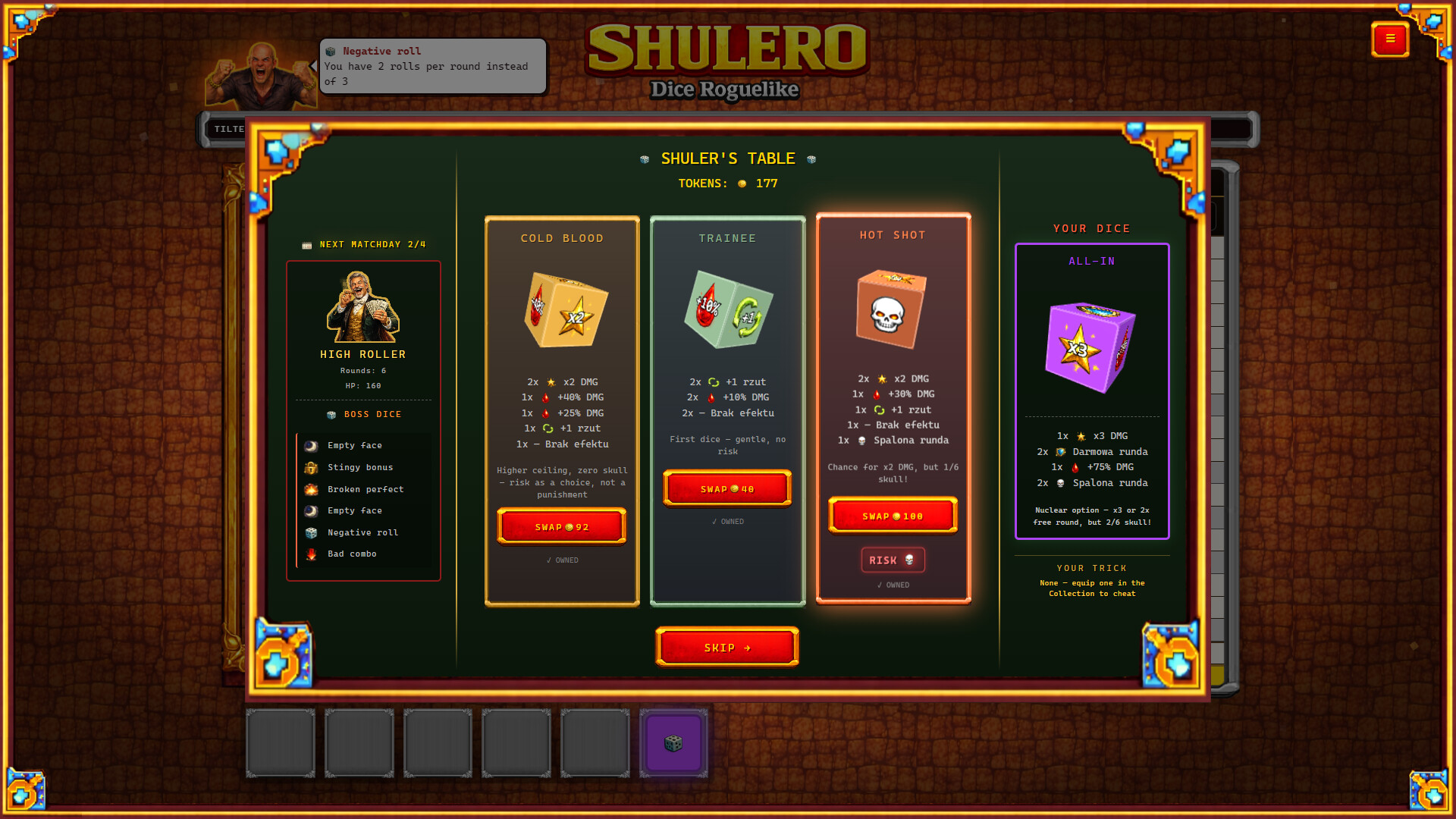 SHULERO – Dice Roguelike screenshot 2