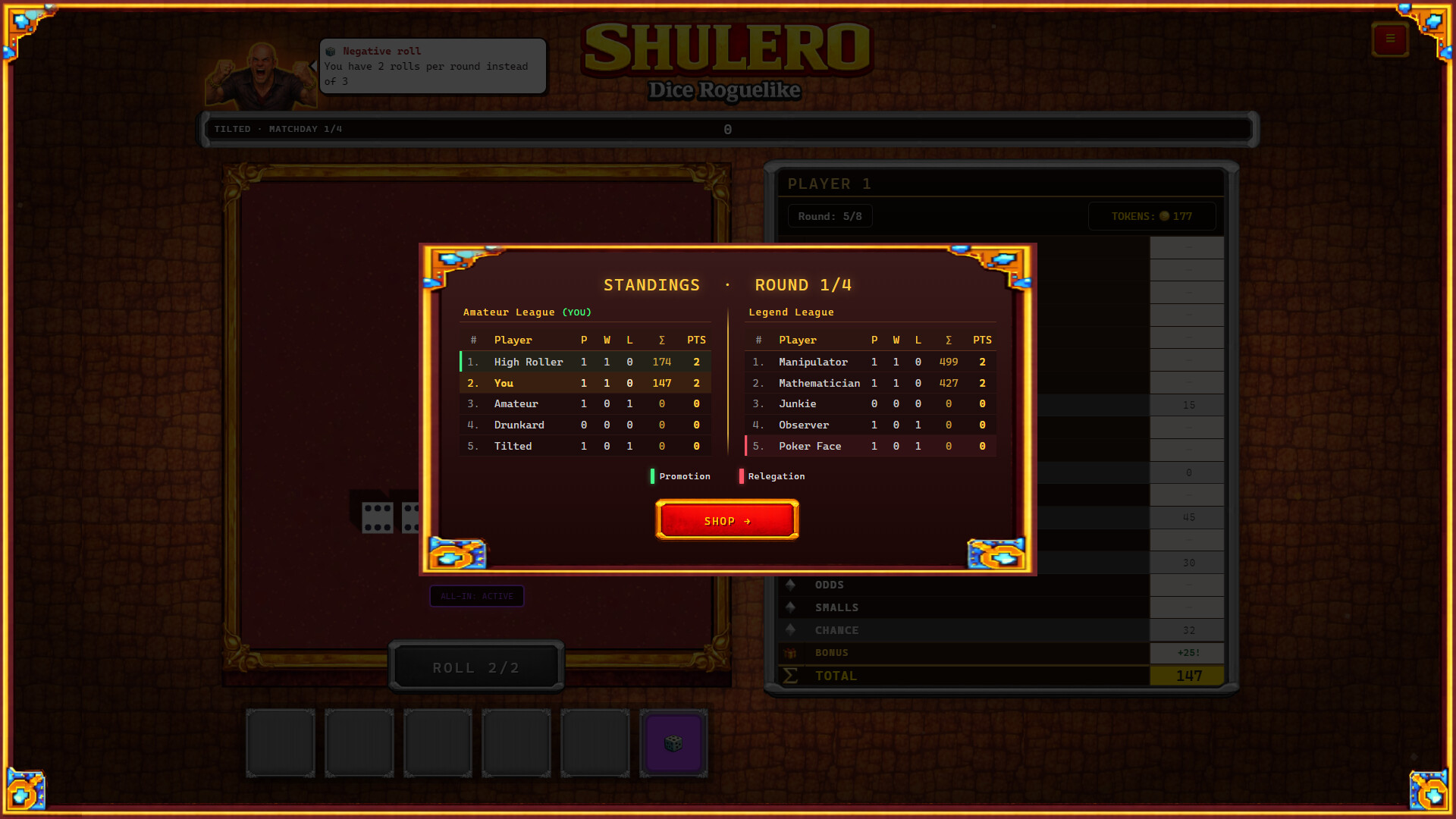 SHULERO – Dice Roguelike screenshot 10
