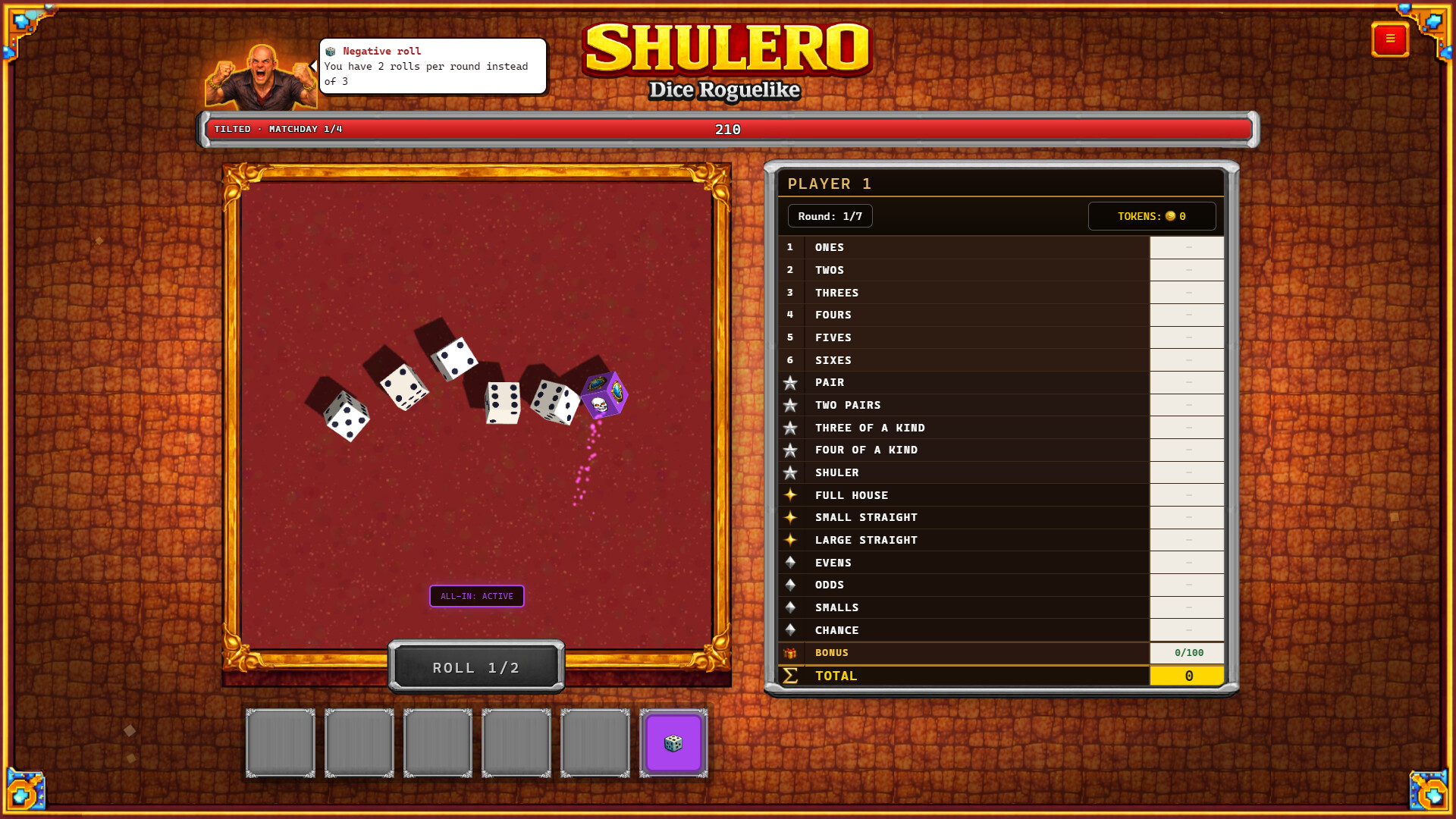 SHULERO – Dice Roguelike Soundtrack Featured Screenshot #1