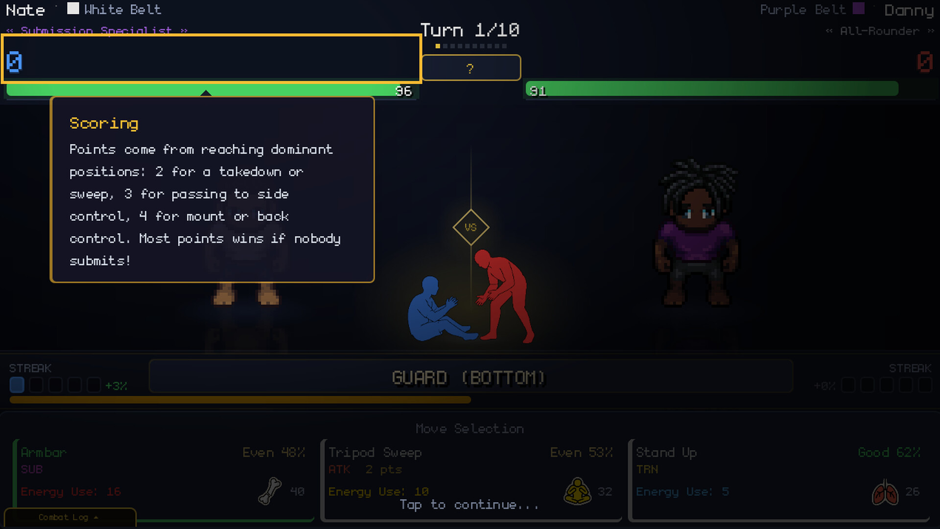 Submission Saga: The Jiu Jitsu RPG screenshot 18