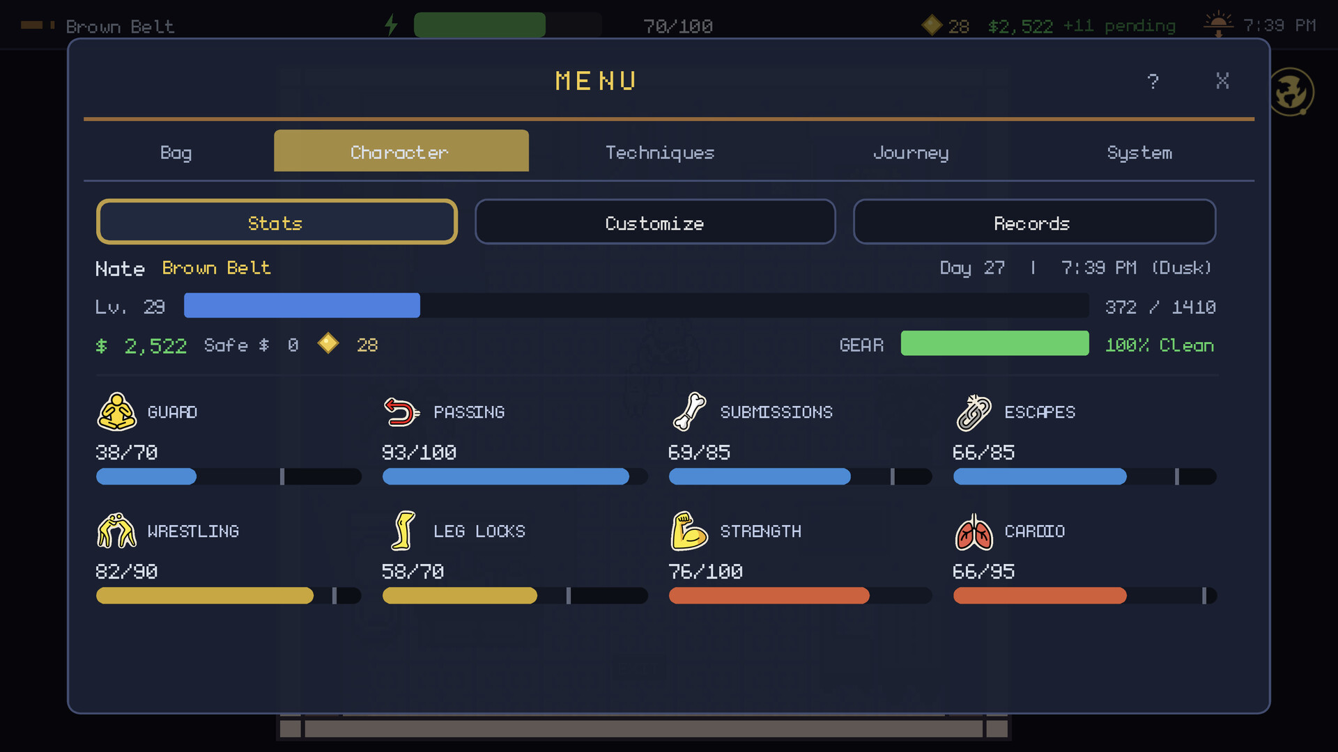 Submission Saga: The Jiu Jitsu RPG screenshot #12