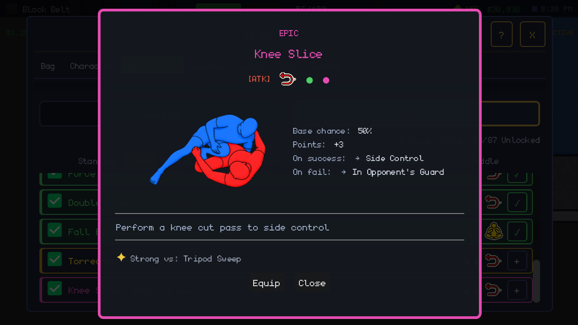 Submission Saga: The Jiu Jitsu RPG screenshot 29