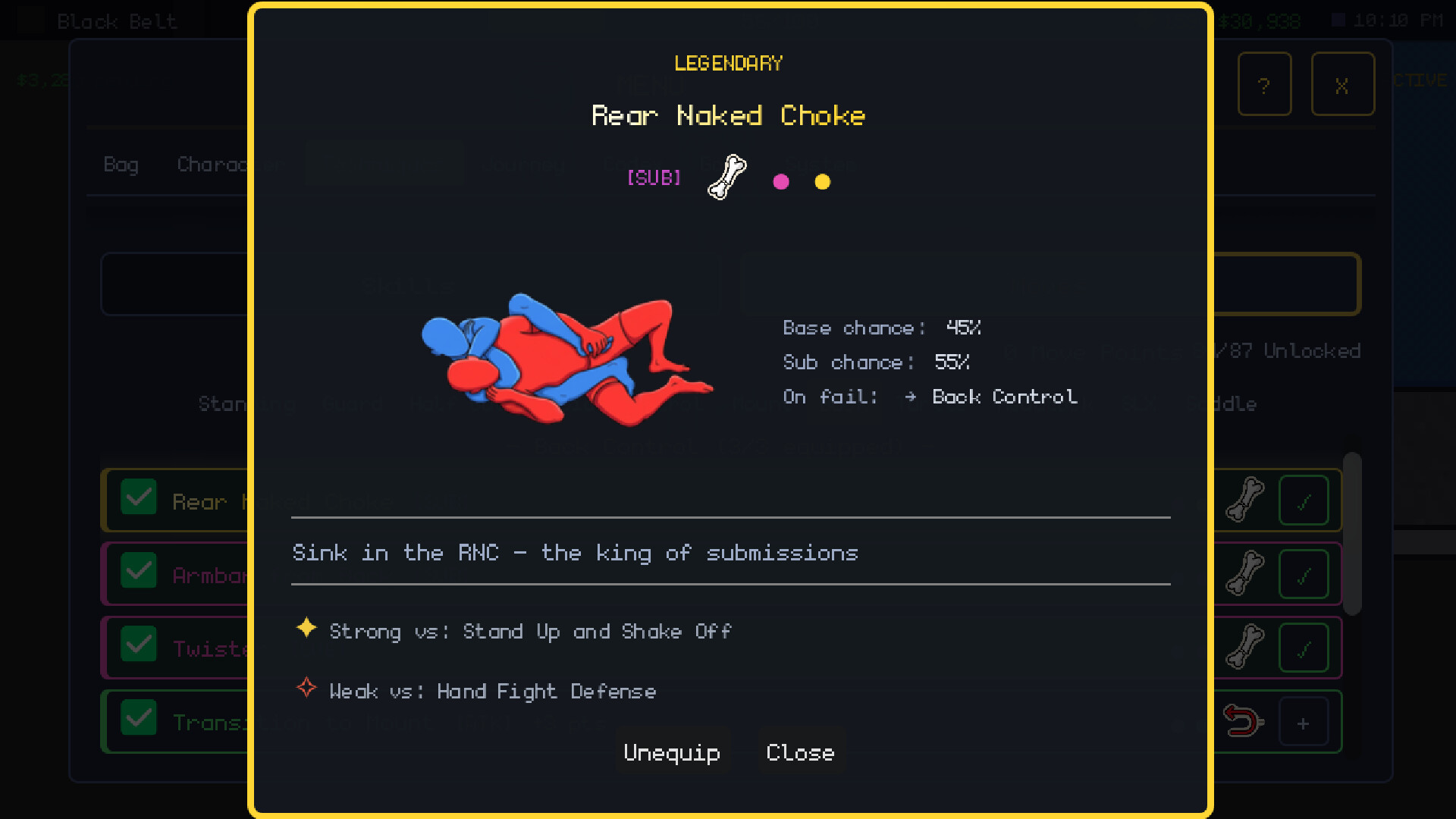 Submission Saga: The Jiu Jitsu RPG screenshot 8