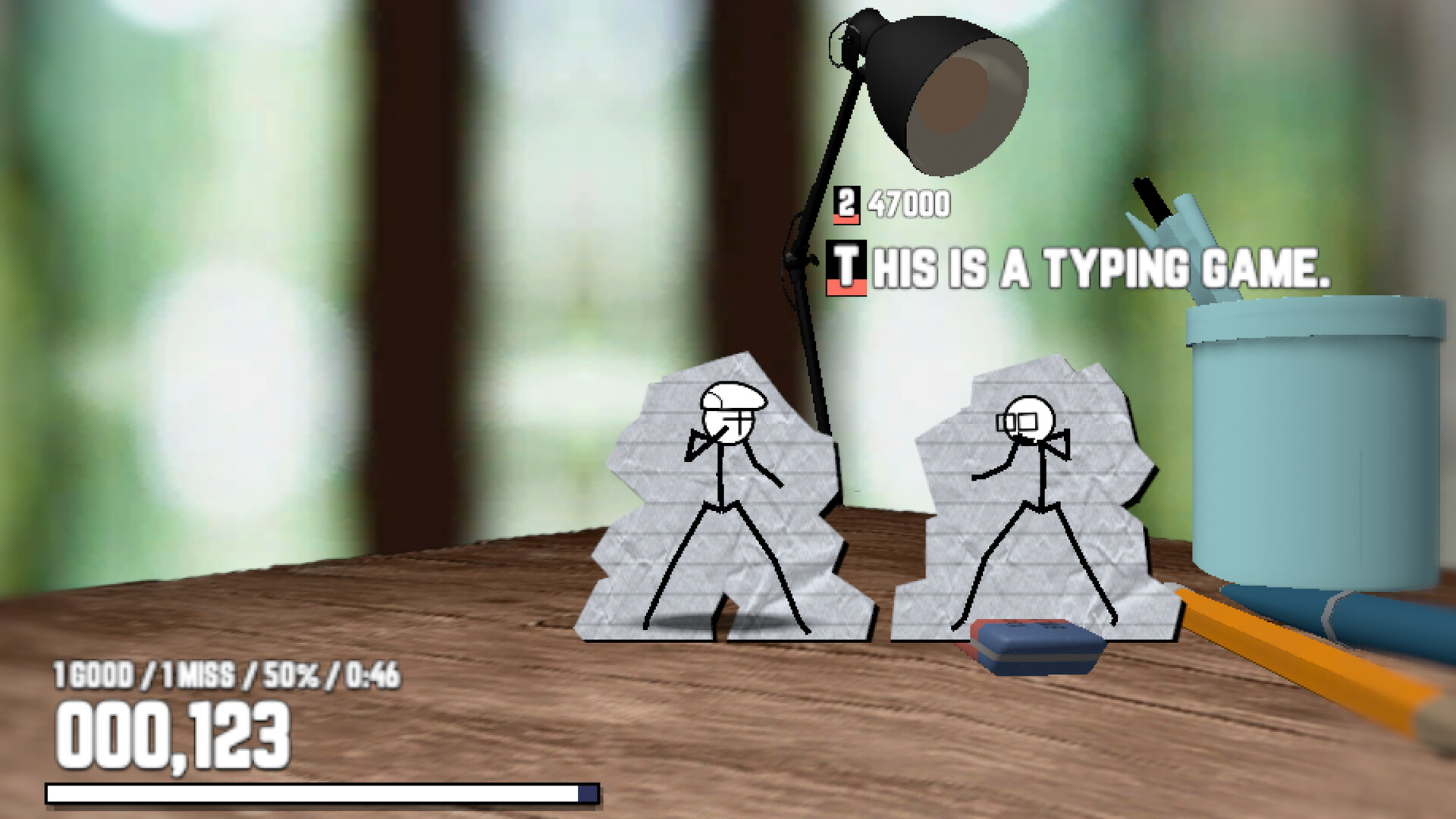 Keyboard Warrior Stickman - Typing Beat Em Up screenshot #1