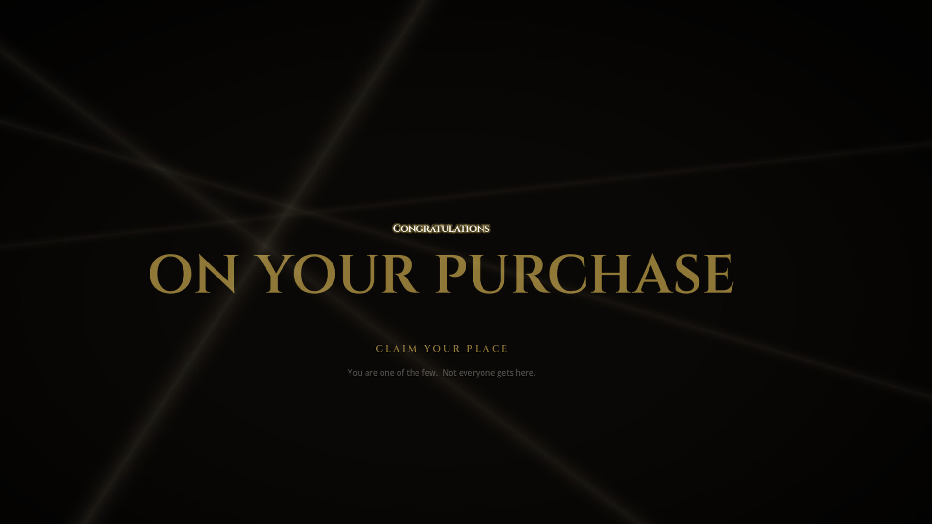 Congratulations On Your Purchase screenshot 1